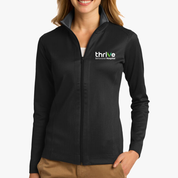 Women's Vertical Texture Full Zip Jacket Thumbnail